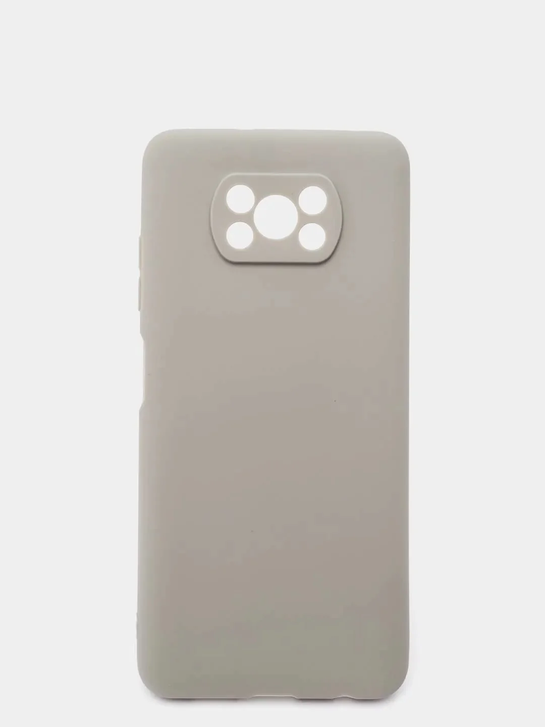 Серый чехол Xiaomi Poco X3 NFC / Poco X3 Pro силиконовый матовый, цветной