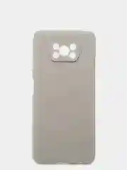 Серый чехол Xiaomi Poco X3 NFC / Poco X3 Pro силиконовый матовый, цветной