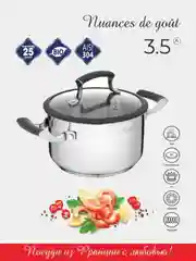 Кастрюля с крышкой Vensal Nuances de got VS1512 из нержавеющей стали 3,5л (20см)