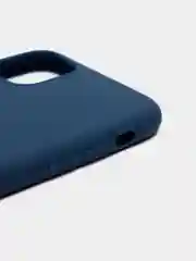 Темно-синий чехол силиконовый на Айфон (iPhone) 11, 14, 13, 12, XR, XS, X,6s,7, 8, SE, Pro, Max, Plus