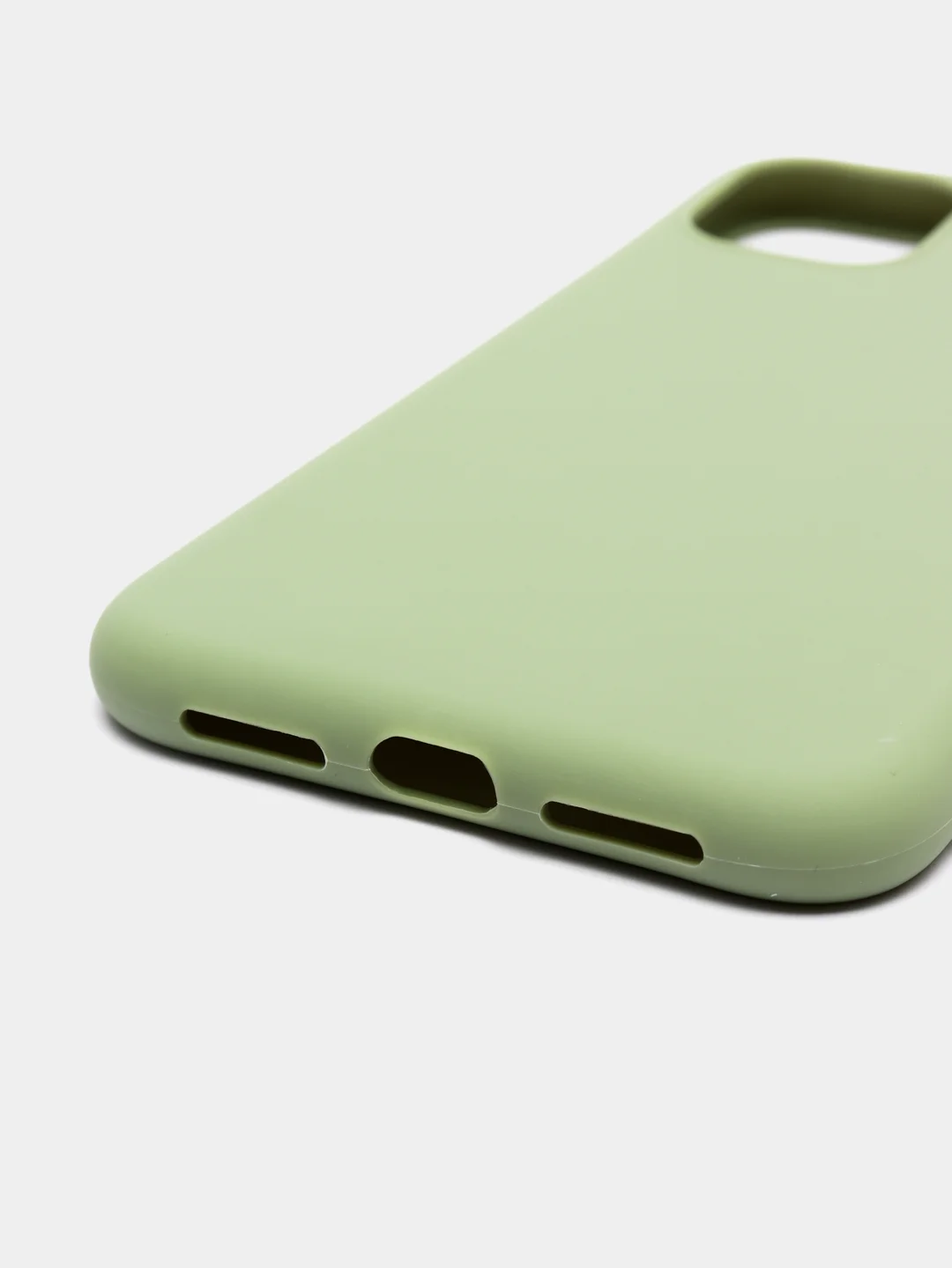 Зеленый чехол силиконовый на Айфон (iPhone) 11, 14, 13, 12, XR, XS, X,6s,7, 8, SE, Pro, Max, Plus