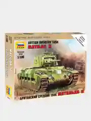 Модель сборная из пластика 1:100 Танк средний пехотный "Matilda" Mk.II WWII GB