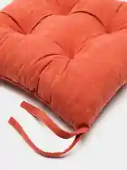 Терракотовый подушка на стул Матех Velours, 42 х 41 см