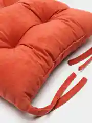 Терракотовый подушка на стул Матех Velours, 42 х 41 см