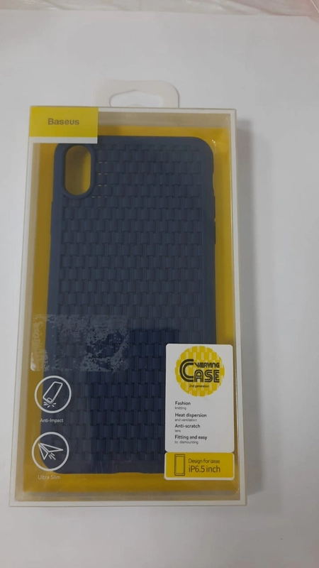 Чехол для iPhone XS Max Baseus  (Розовый/Синий)