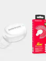 Белый bluetooth гарнитура Borofone BOROFONE BC34 Mikey MINI BT чистый звук