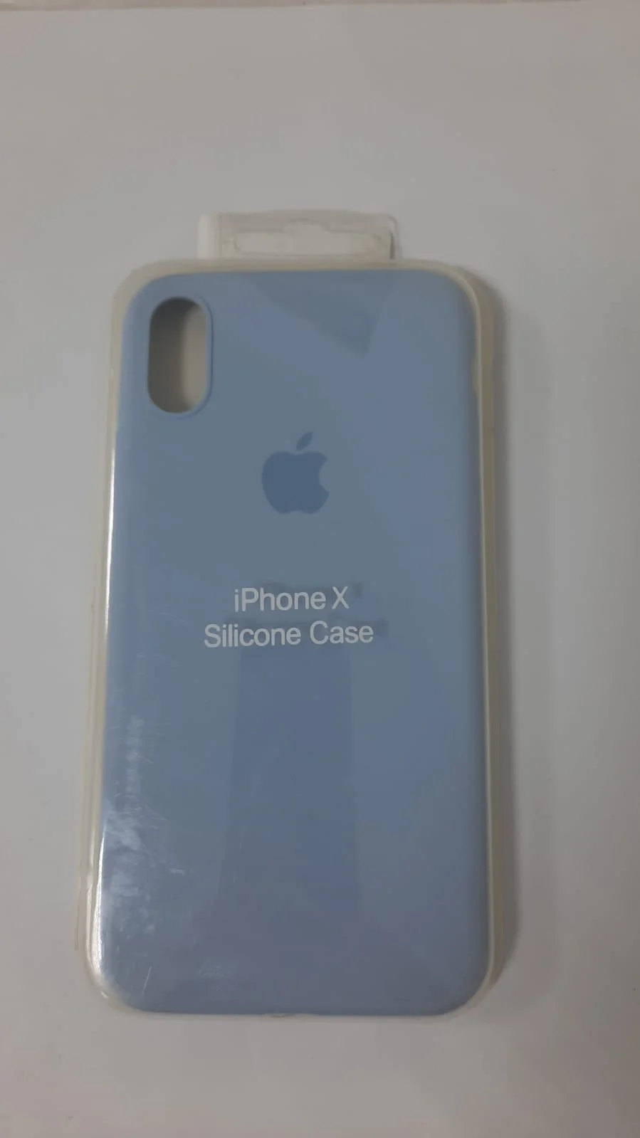 Лавандовый чехол для iPhone X Silicone case Simple+ (Разные цвета)