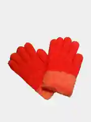 Оранжевый перчатки детские зимние 7-8 лет