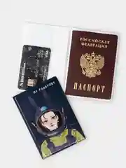 Обложка для паспорта (17 видов) ПВХ + картон (жесткая), женская, мужская