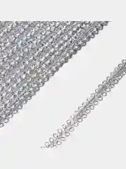 Серебряный тесьма отделочная декоративная