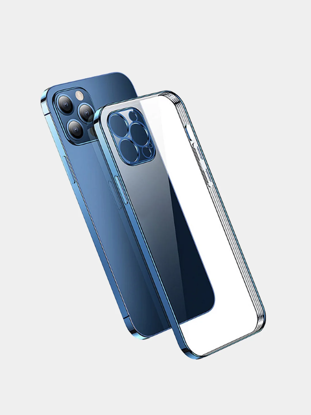 Зеленый чехол прозрачный силиконовый для iPhone XR, 11, 11 Pro, 12 mini, 12, 12 Pro