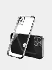 Черный чехол прозрачный силиконовый для iPhone XR, 11, 11 Pro, 12 mini, 12, 12 Pro