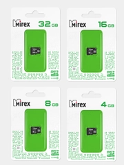Карта памяти microSDHC Mirex Class10, 4 - 32 Gb