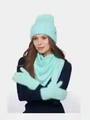 Мятный косынка из ангоры