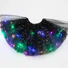 Черный юбка-пачка СО СВЕТОДИОДАМИ