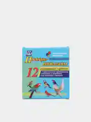 Птицы-питомцы: 12 карточек с красочными картинками, стихами и загадками