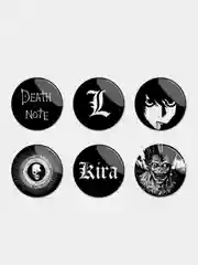Значки аниме Тетрадь Смерти Death Note