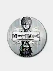 Желтый значки аниме Тетрадь Смерти Death Note