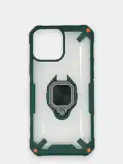 Морской чехол для iPhone 13, 13 Pro, Pro Max пластиковый полупрозрачный с металлическим кольцом