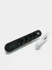 Угольный удлинитель сетевой фильтр с USB разъемами