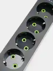 Угольный удлинитель сетевой фильтр с USB разъемами