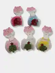 Белый резинки для волос, 1 штука