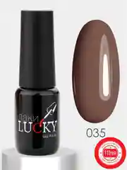 Гель лак для ногтей, гель-лак LuckyLak FL №035 8g коричневый для маникюра и педикюра