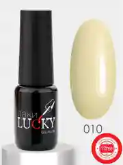 Гель лак для ногтей, гель-лак LuckyLak FL №010 8g нежно желтый для маникюра и педикюра
