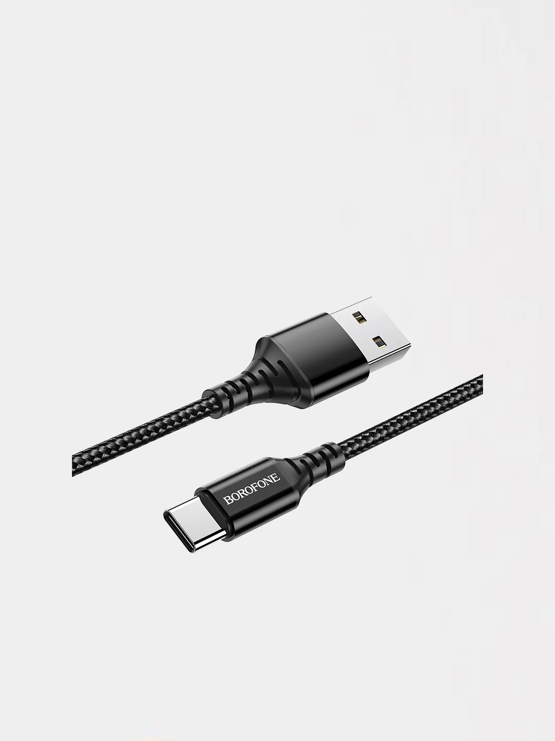 Черный кабель быстрой зарядки для Samsung A12, A22, A32, A50, A51, A52, A71, A72 Type-C тканевый