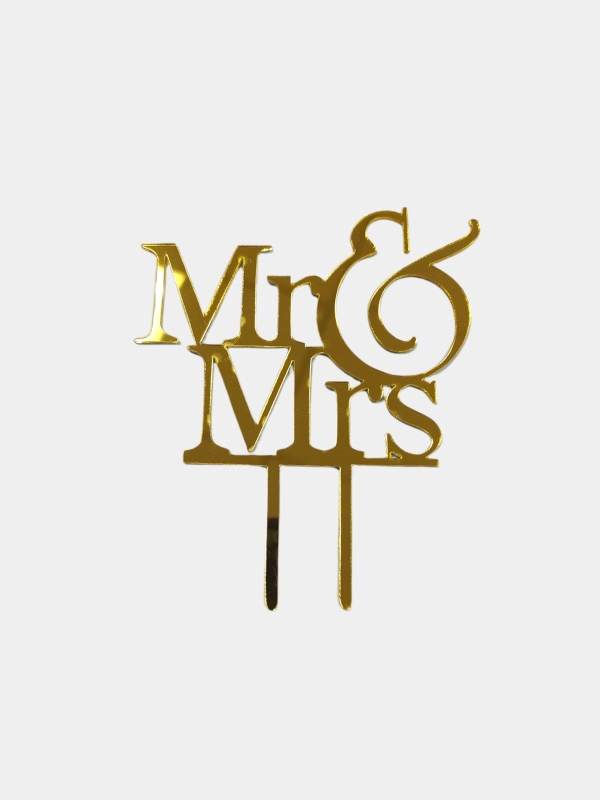 Топпер свадебный "Mr&Mrs"