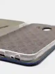 Синий чехол книжка Samsung Galaxy J4 2018, Самсунг Галакси Джи4 2018
