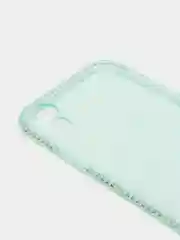 Бирюзовый мягкий матовый чехол на айфон с стразами iPhone.6, 6s,7,7+,8,8+,X,XS,XR,XS MAX,11,11PROMAX