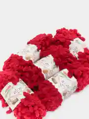 Багровый пряжа Alize Puffy, петельки, 5 штук, разные цвета