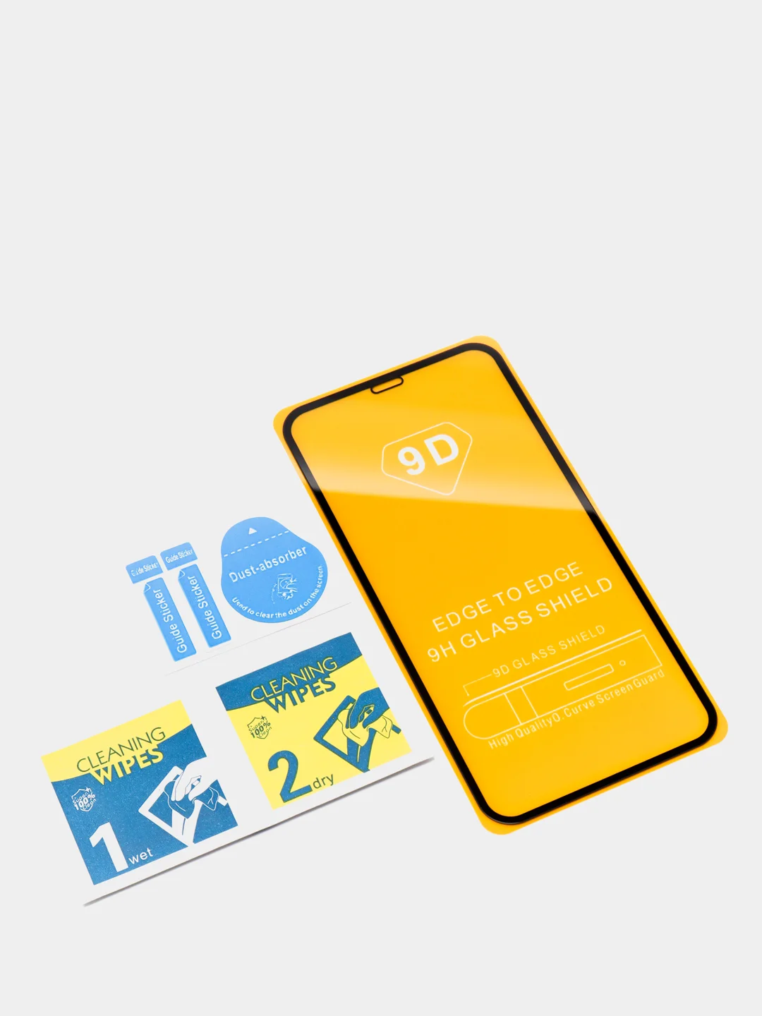 Защитное стекло 9D для iPhone XR / 11 с черной рамкой