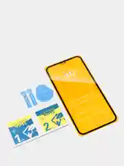 Защитное стекло 9D для iPhone XR / 11 с черной рамкой