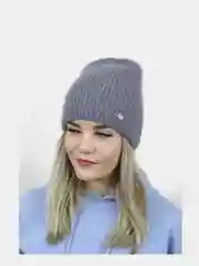 Серый шапка женская "Ника"