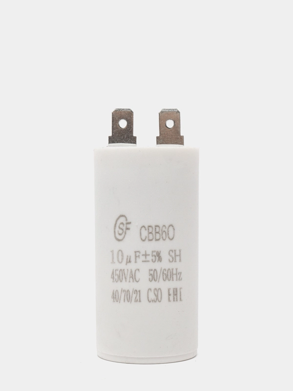 10мкФ Конденсатор пусковой CBB60 10uF 450V клеммы конденсатор двигателя