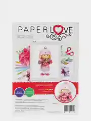 Набор для творчества в технике папертоль. Девочка с букетом. Paperlove