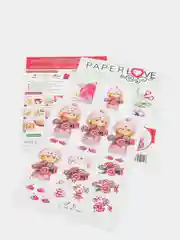Набор для творчества в технике папертоль. Девочка с букетом. Paperlove