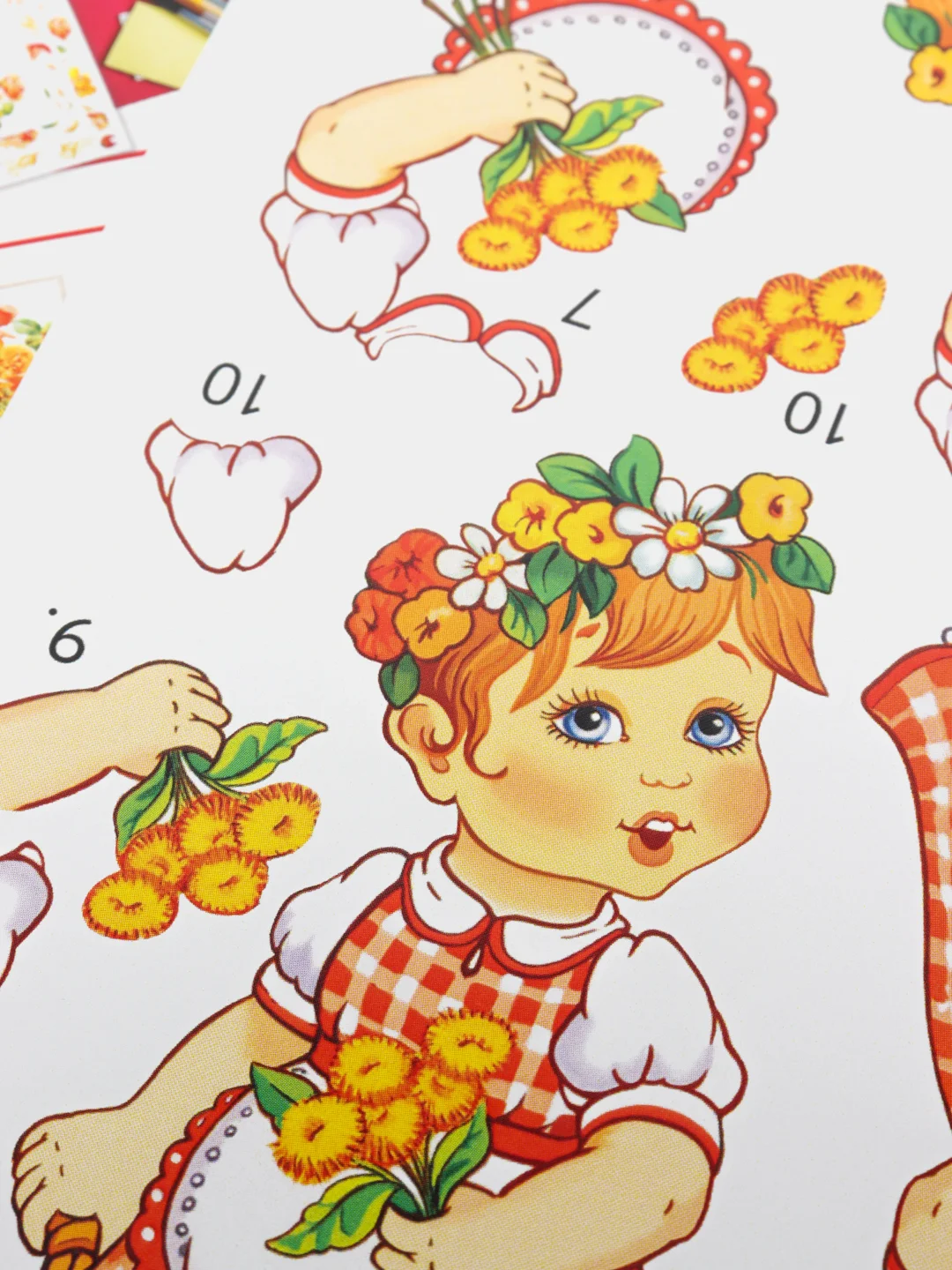 Набор для творчества в технике папертоль. Девочка с корзинкой. Paperlove
