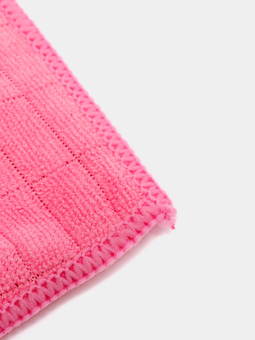 Розовый тряпка для пола из микрофибры в клетку Vetta, 50х70 см