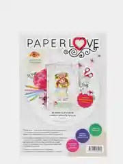 Набор для творчества в технике папертоль. Открытка. Девочка с розами. Paperlove