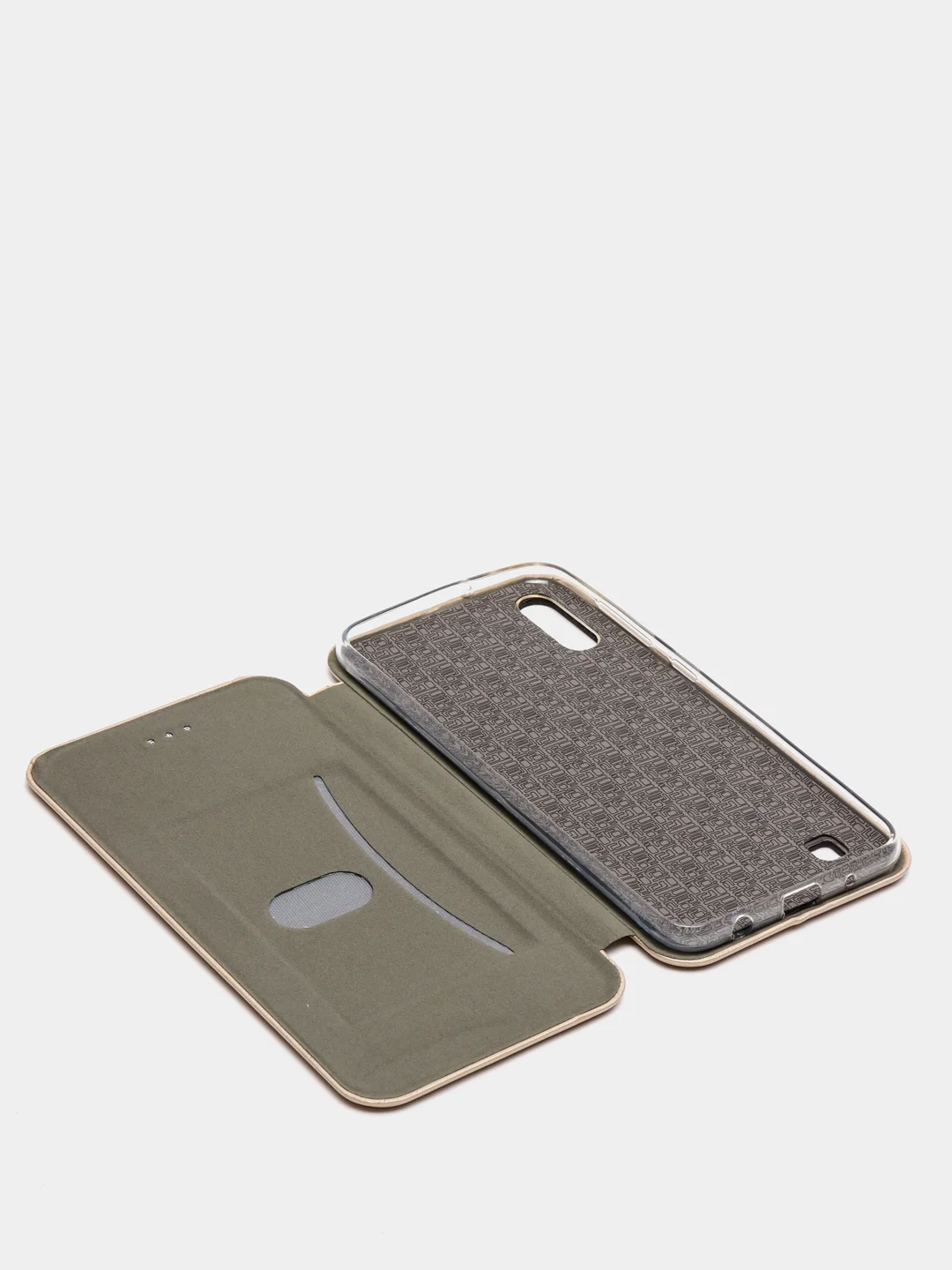 Золотой чехол-книжка Samsung Galaxy M10 / A10, Самсунг Галакси М10 / А10