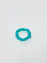 Лазурный кольцо из бисера, цветное