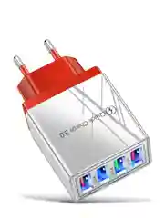 Красный зарядное устройство с USB портами