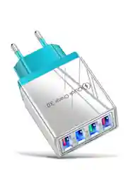 Голубой зарядное устройство с USB портами