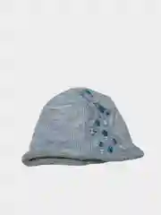 Серебряный шапка женская, со стразами