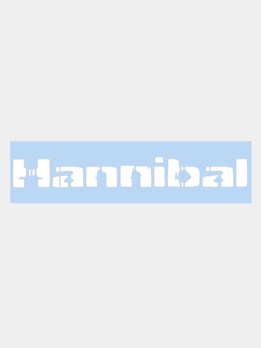 Наклейка на авто "HANNIBAL" 25х3,5см