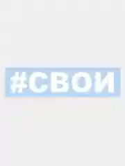 Наклейка на авто "СВОИ" 25х5см