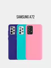 Чехол для Samsung A42, 72, A01, A01 Core, A11 матовый силиконовый, цветные